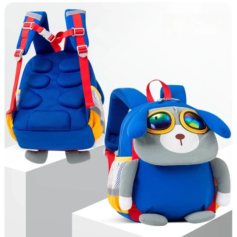 حقيبة ظهر ثلاثية الأبعاد على شكل كلب كرتوني للأولاد خفيفة الوزن للأطفال الصغار حقيبة مدرسية للبنات والأطفال ورياض الأطفال حقيبة مدرسية للنزهات Mochilas #1