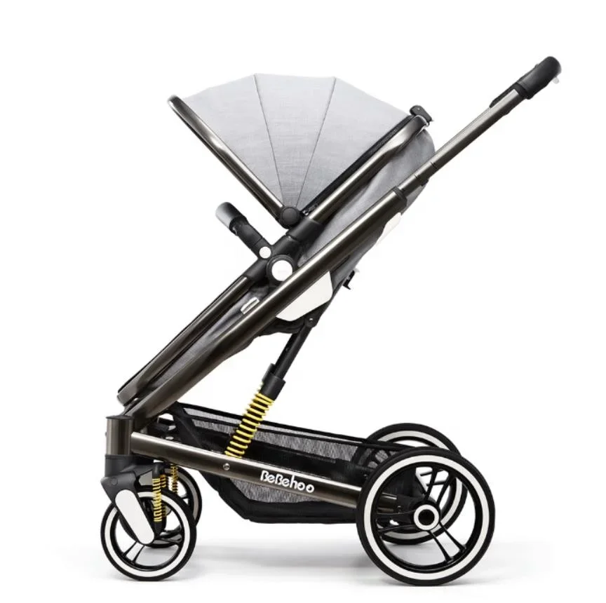 BEBELUX ST368 Aangepaste kinderwagens Opvouwbare kinderwagen Baby verwijderbare draagbed Kinderwagen 3-in-1 met universele voorwielen