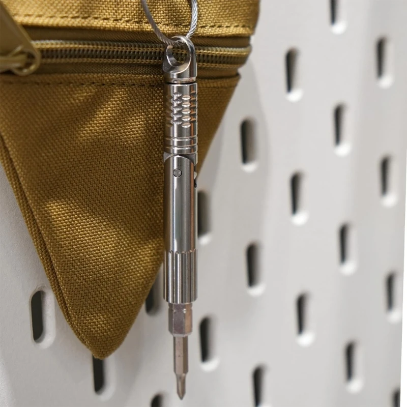 2Pcs Keychains Connection for 1/4Inch and 4Mm Drill Bit Stainless Steel Keyrings Attachment high quality