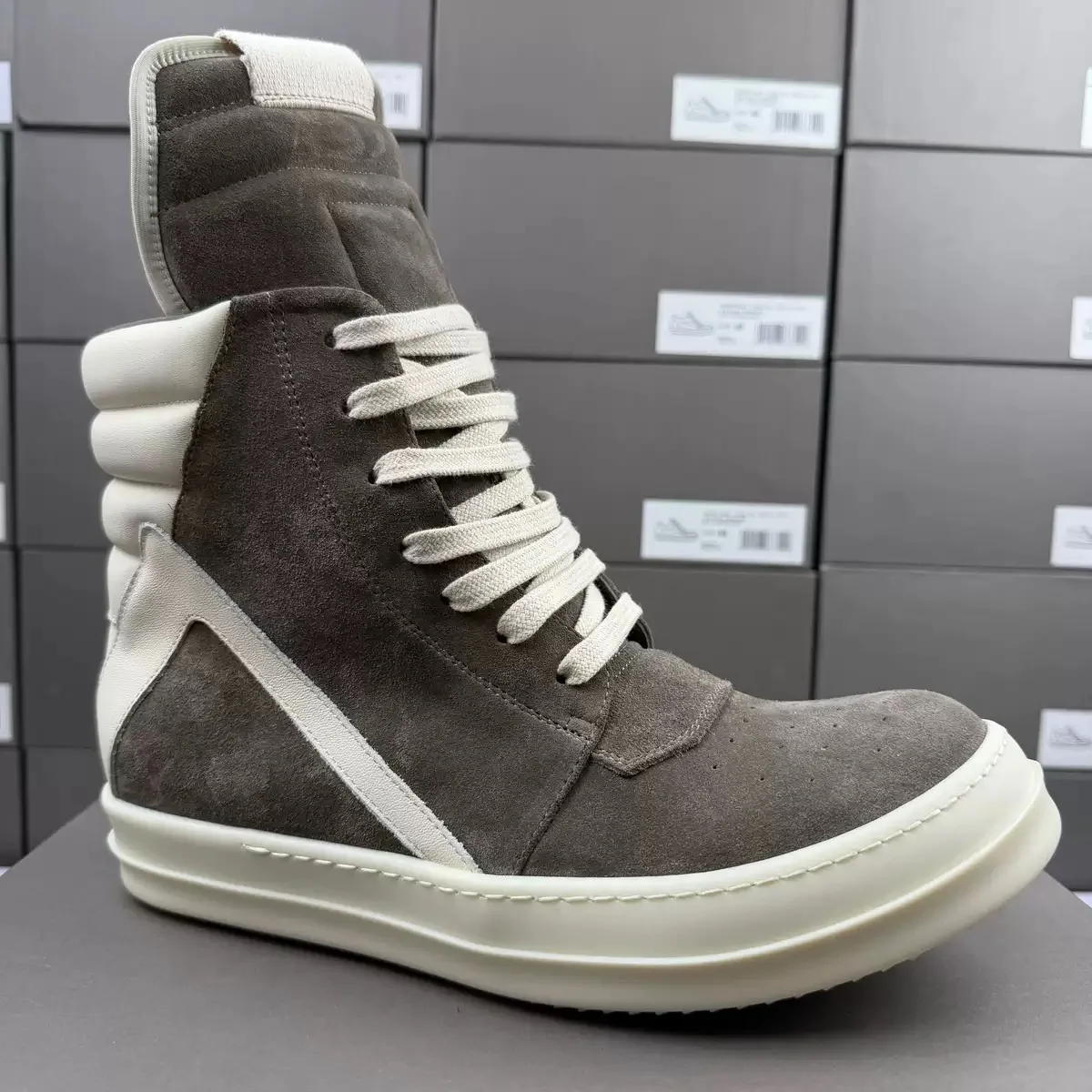 Men's Casual Shoes Genuine Leather Thick Sole Platform Increasing High To Ankle Shoes For Men Brand Designers Sneakers