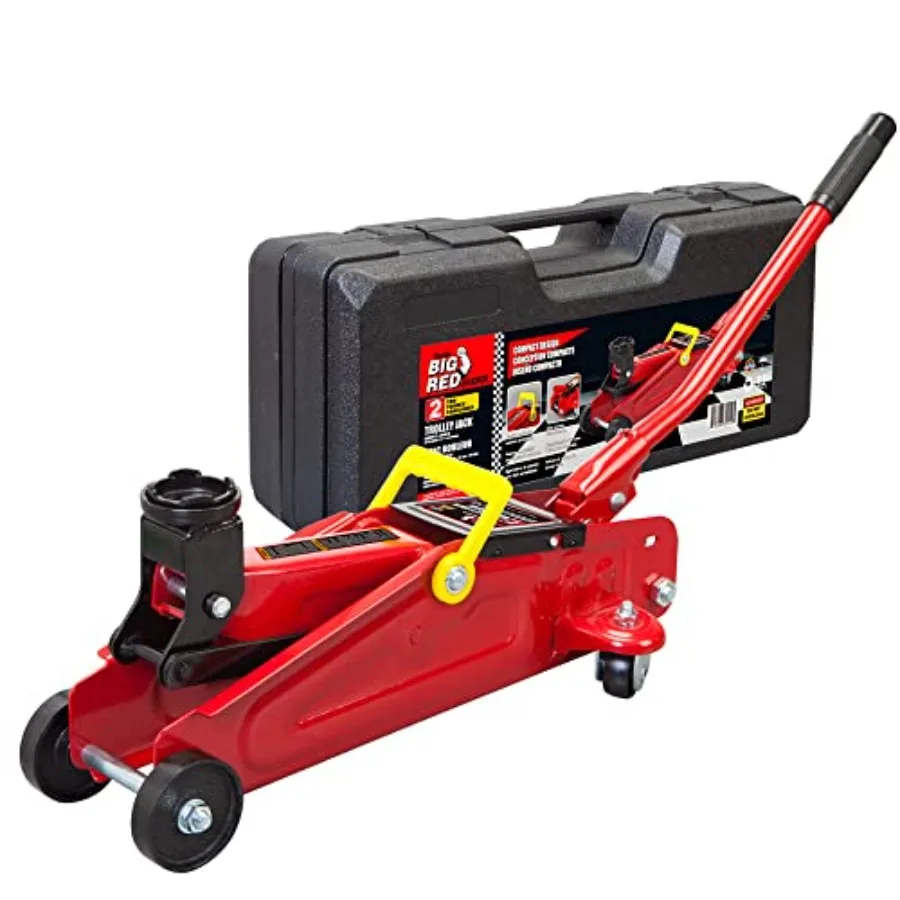 

TAM8001S Hydraulic Trolley Service/Floor Jack with Blow Mold Carrying Storage Case 000 lb Capacity Red