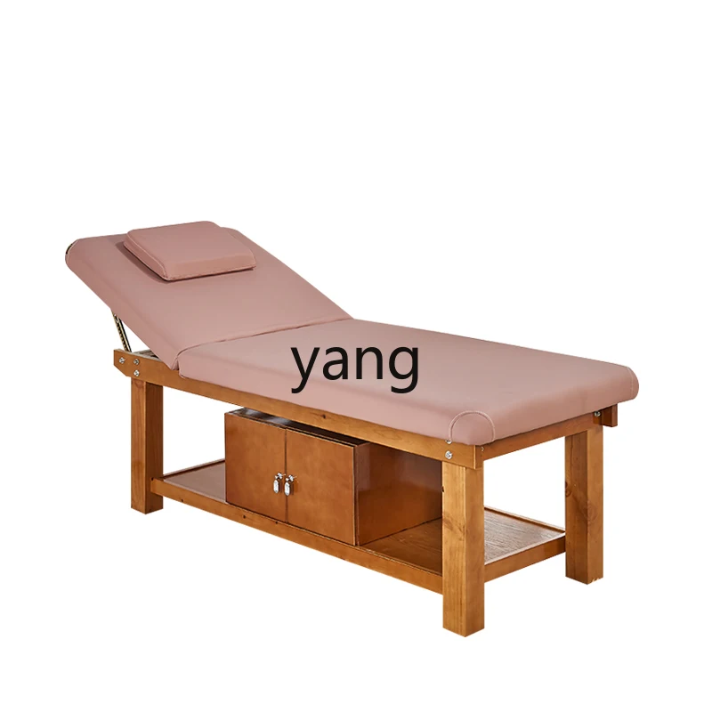 

CX Solid Wood Facial Bed Wooden Medical Massage Spa Bed with Chest Hole for Beauty Salon