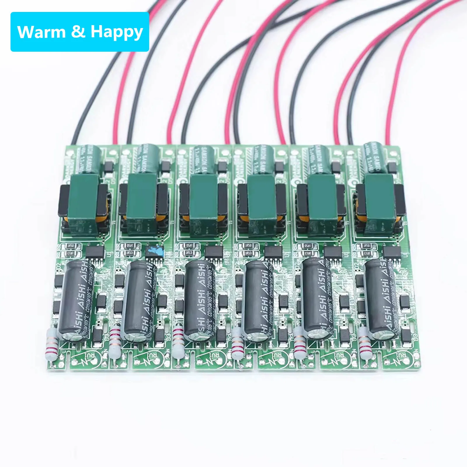 6pcs 8-18W LED Driver AC220V Power Supply 230-280mA LED Bulb Light Control Lighting Transformers KIt DIY LED Bulb Light Lamp