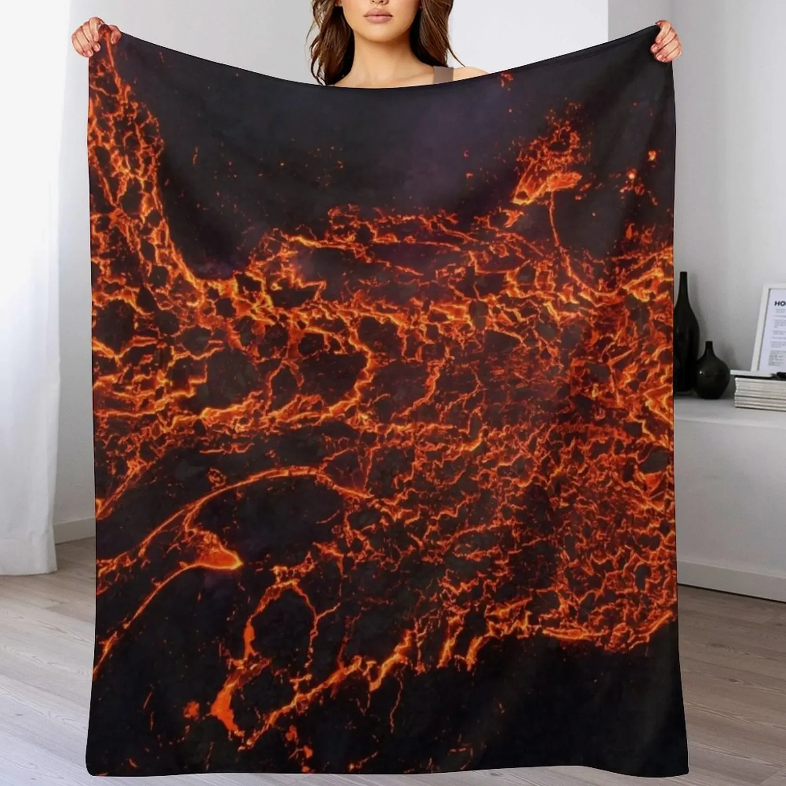 

Magma Throw Blanket Beautifuls for winter Soft Plush Plaid Quilt Blankets