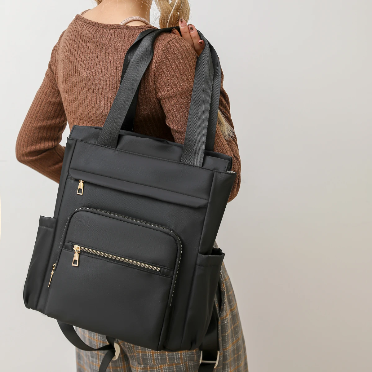Laptop Bag 14inch High-Looking, Large-Capacity Backpack, Commuter Backpack, Travel Mountaineering Bag, Sports Outdoor Student School Bag for Women