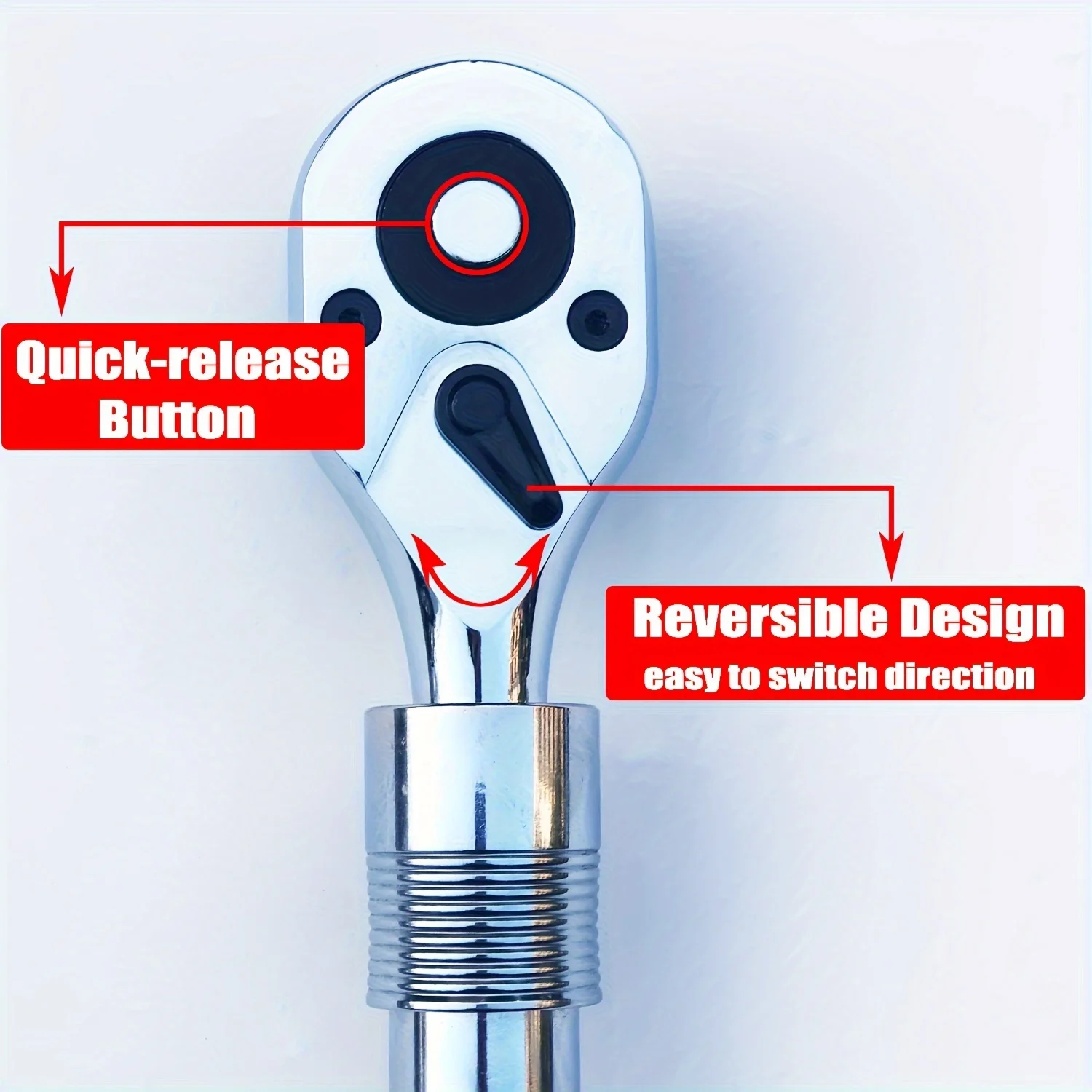 Power built  Extendable Ratchet, 3/4 Inch Drive, Quick Release, Tool Extends 19 Inch to 30 Inch for Long Reach, Reversible Switc