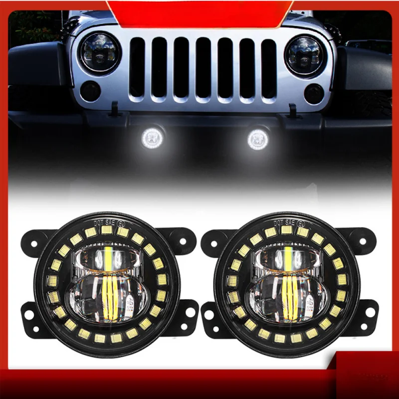 

LEDJeep modified fog lights suitable forJEEP4Inch30WFog Light Wrangler Special Front Fog Light Front Bumper Light