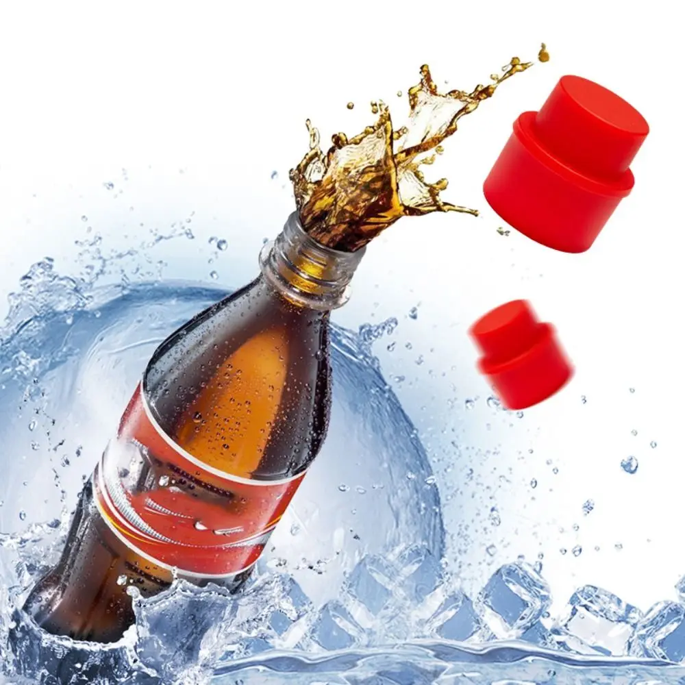 New Bottle Stopper Inflatable Airtight Soda Cap Frizzy Drink Sealer Caps Reusable Bottle Pump Cover Carbonation Keeper