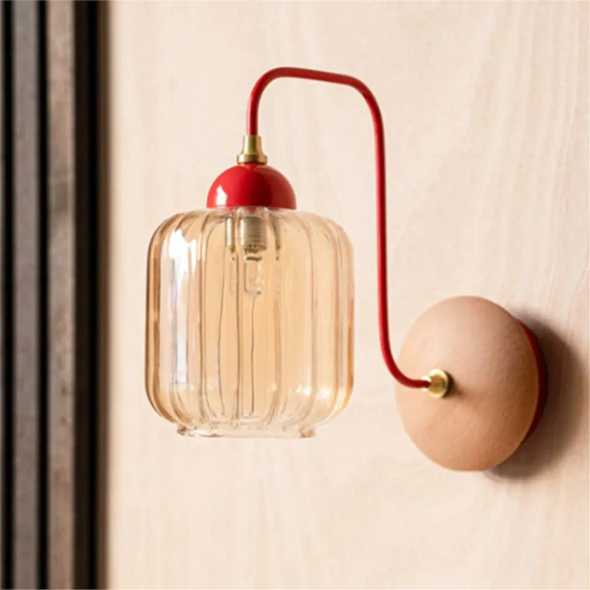 【~-new-fddt】nordic-amber-glass-wall-lamps-for-bedroom-bedside-corridor-and-hallway-lighting