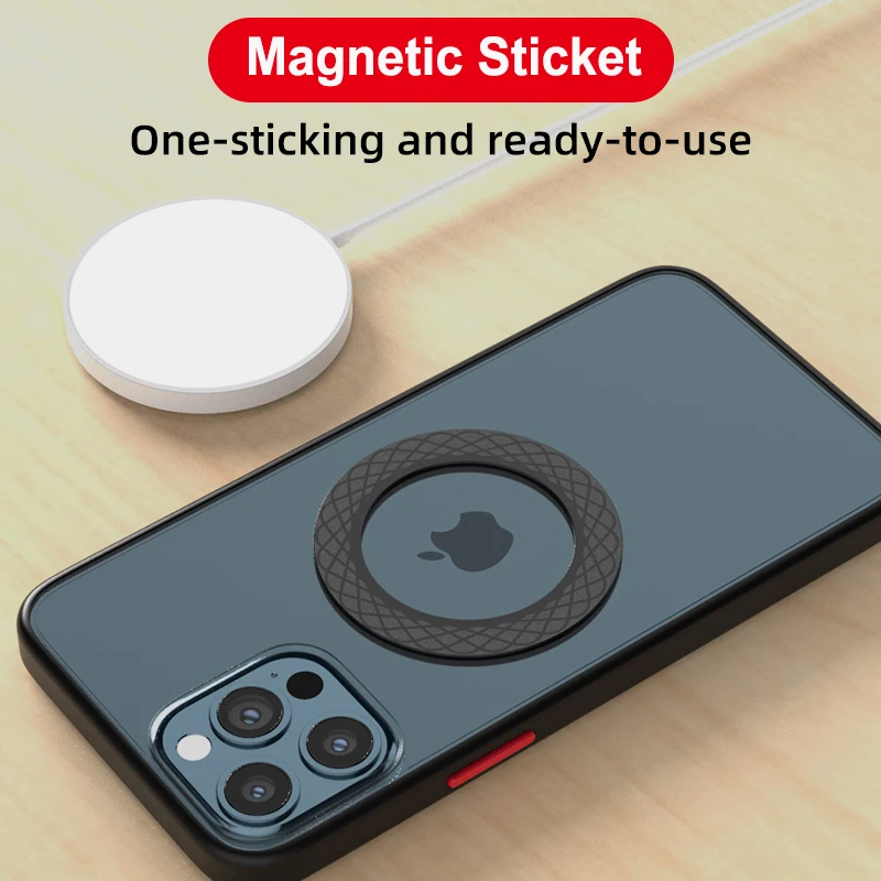 For Magsafe Magnetic Patch Wireless Charging Car Phone Holder Magnet Ring for IPhone 13 12 11 Pro Max Mini XS XR Samsung Xiaomi