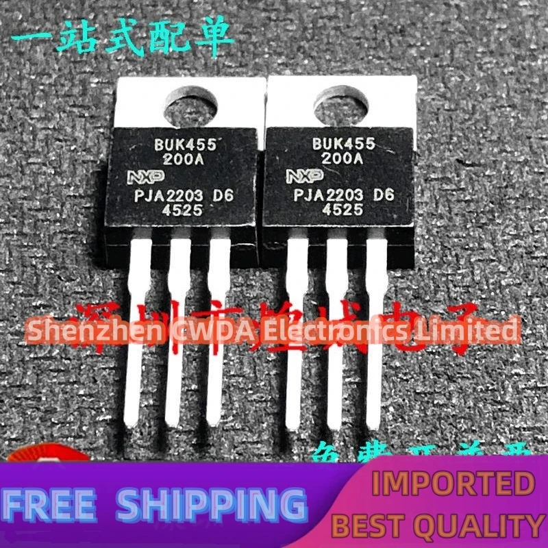 10PCS-20PCS  BUK455-200A  TO-220 MOS 200V 14A   In Stock Can Be Purchased