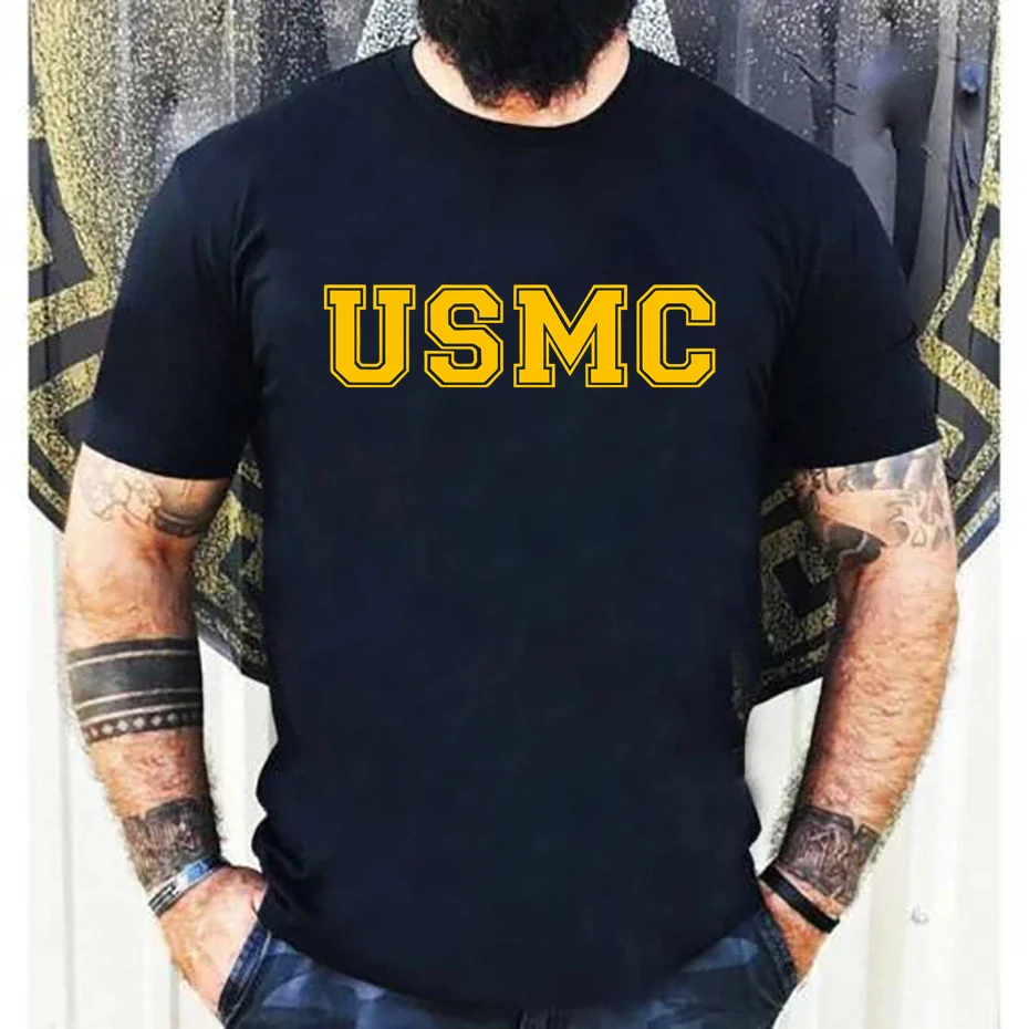 USMC Athletic Marines T Shirt Sweatshirt In Military Green T-shirt US Army Marine Classic Fashion Tshirt Summer Vintage Tops Tee