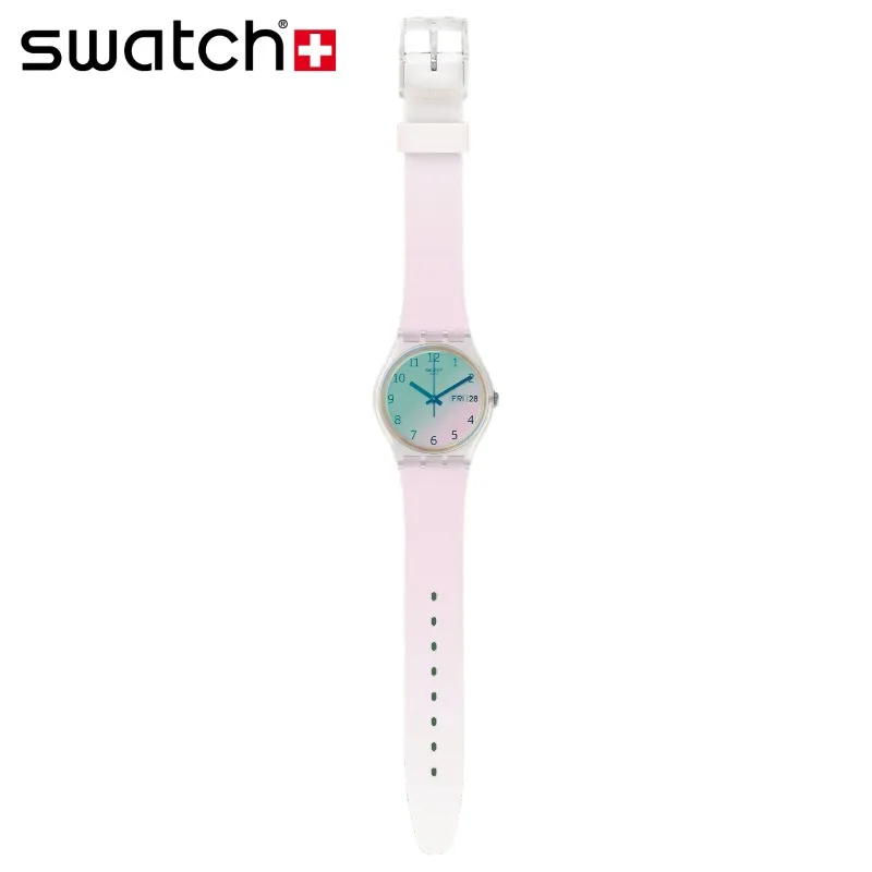 Swatch Swiss Watch Endless Sky Blue Calendar Waterproof Student Pointer Fashion Swiss Quartz Watch Gift Endless Sky Blue GE714