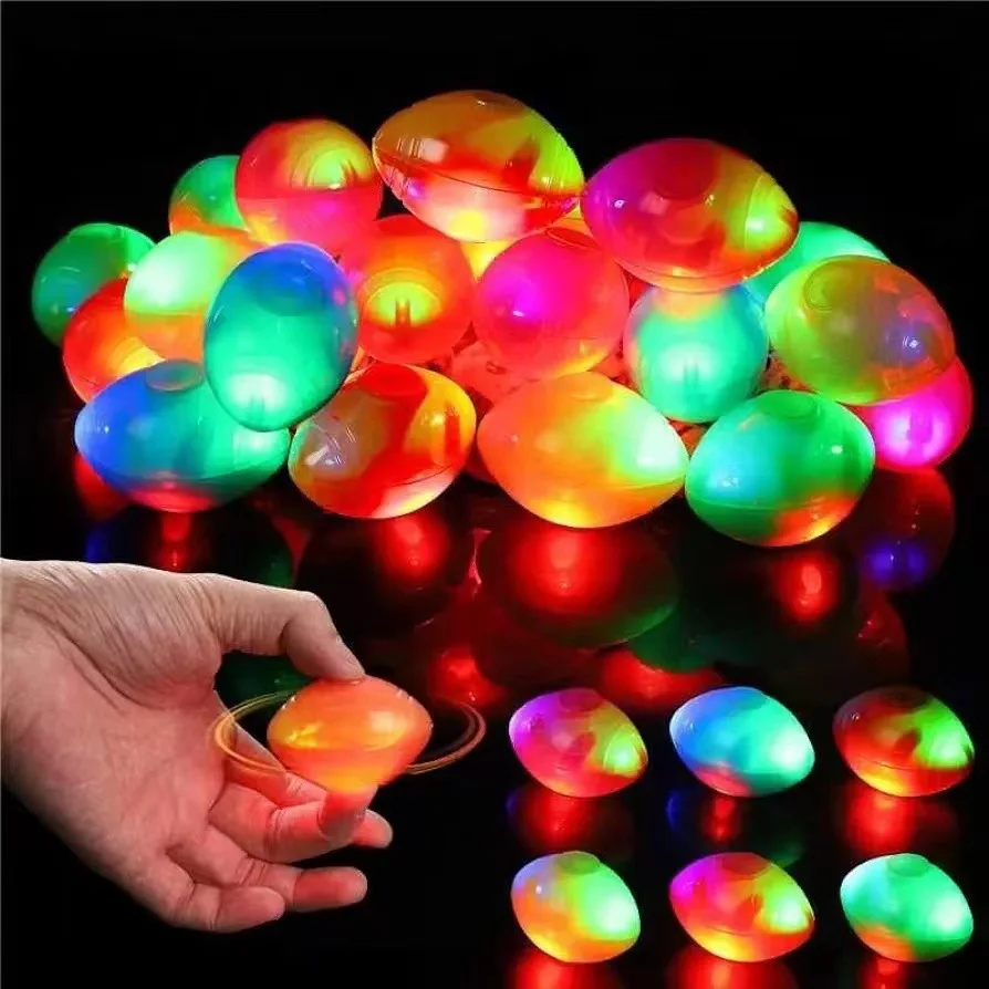 1PCS Glowing Rugby Fingertip Spinning Gyro Decompression Toys Party Favor Gift Guests Kids Birthday Party Gift Bag Filler Pinata