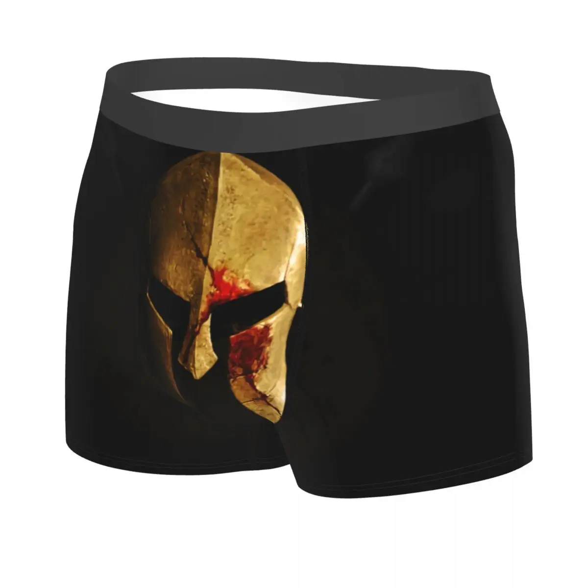 Custom Spartan Helmet Sparta Skull Underwear Men Stretch Boxer Briefs Shorts Panties Soft Underpants For Male