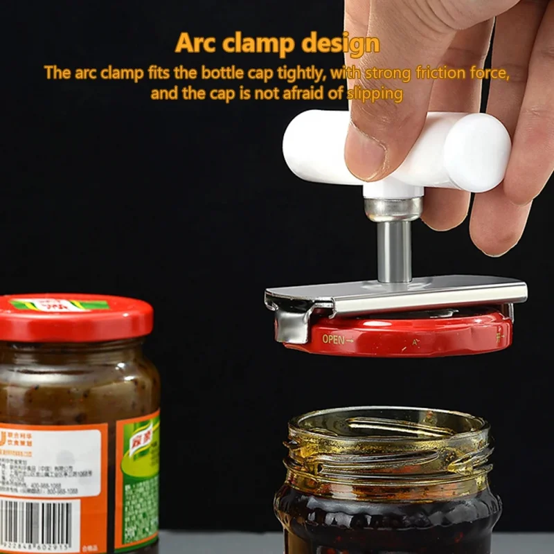 Handy Stainless Steel Jar Opener – Adjustable, Multi-Functional Jar Cap Clip for Easy Opening; A Must-Have Kitchen Accessory view 4