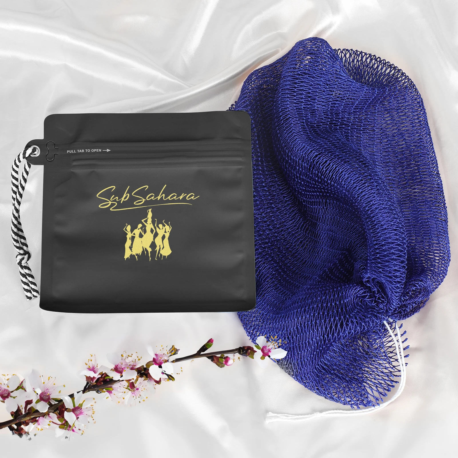 

SubSahara Аутентичная африканская сетчатая губка - отшелушивающий скруббер для всех типов кожи, гель для мытья тела, гель для душа, скраб для тела