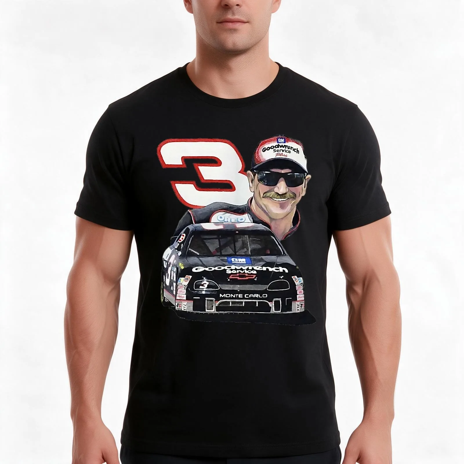 Dale sport Earnhardt (4) T-Shirt, Summer Casual Cotton Tee, Oversized Streetwear Tops, Vintage Graphic Print, Unisex Men Women