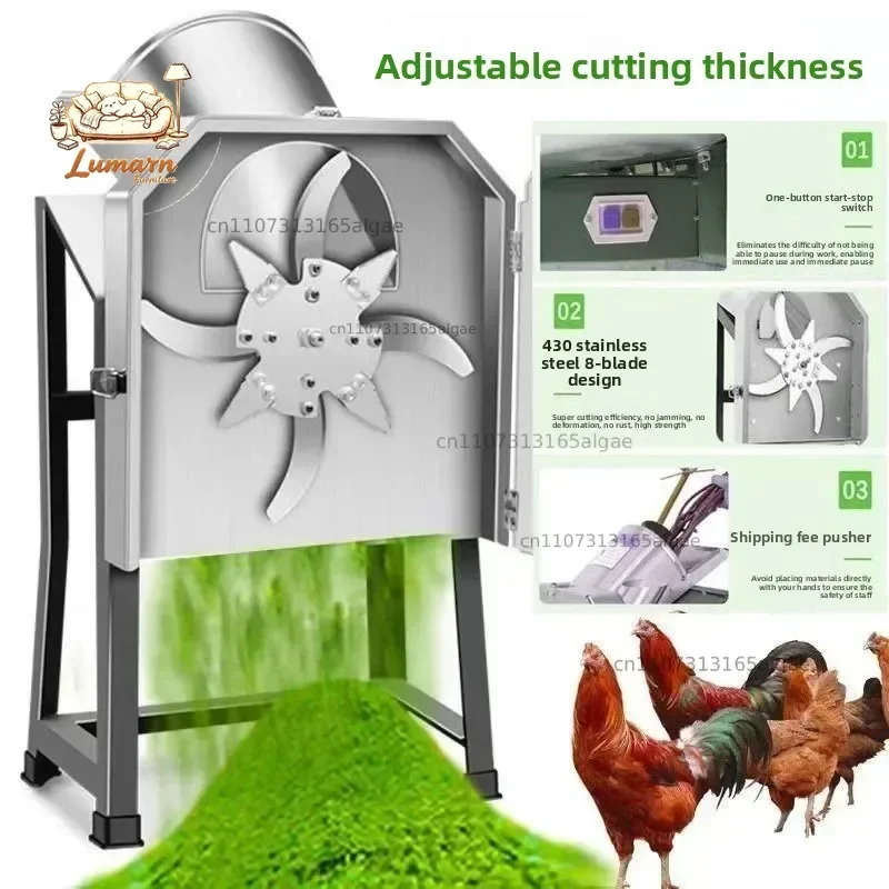 Premium Garden Shredder Electric Grass Crusher Small Crusher Stainless Steel Small Crusher Power Tools Durable