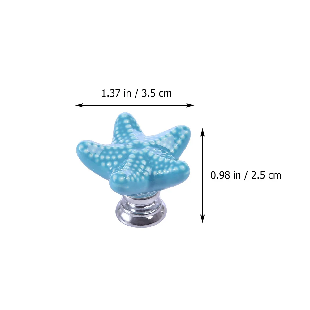 

4Pcs Sea Cabinet Knobs Durable Pull Handles Drawer Door Handles Home Decoration Door Pull Handle Cabinet Knob