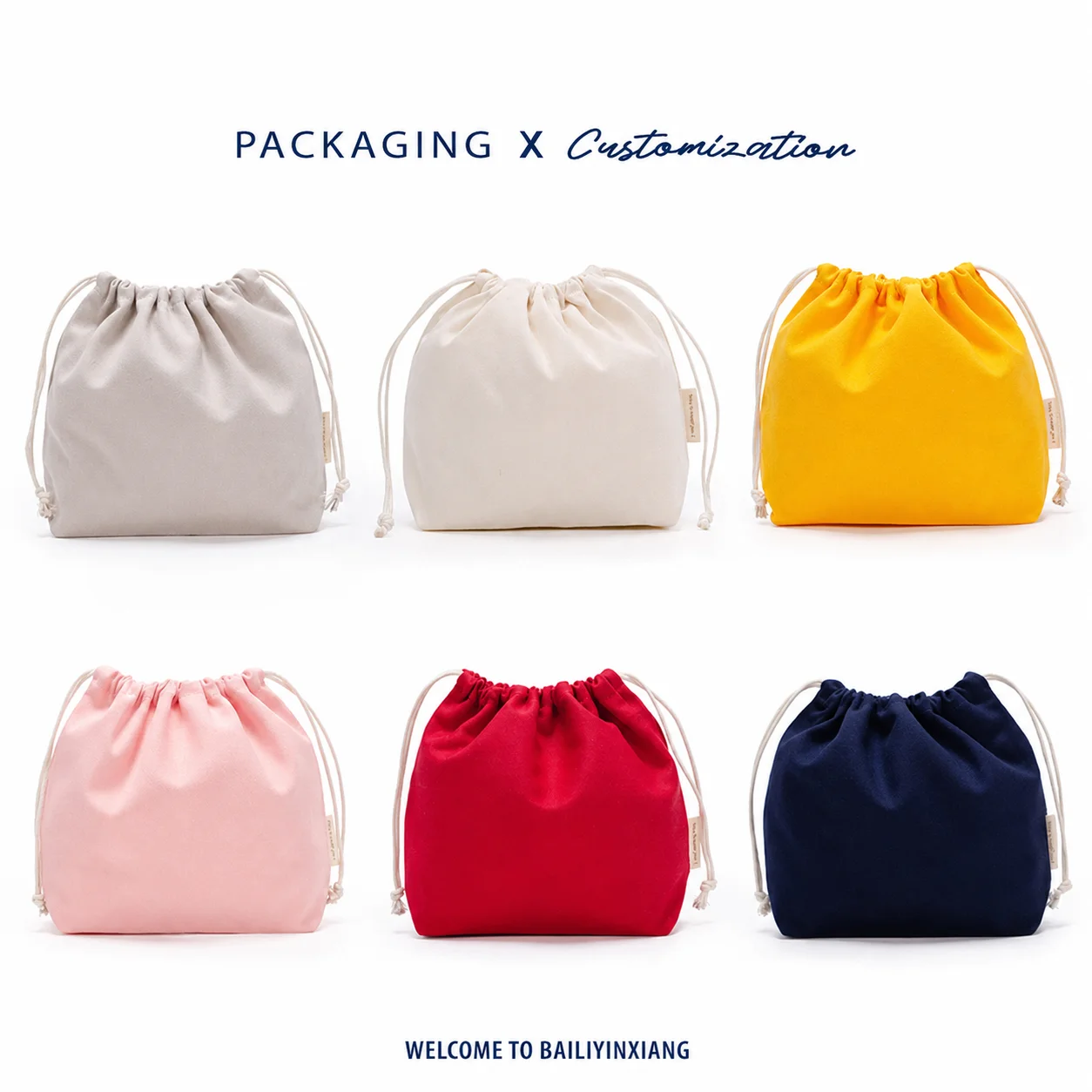 Custom Drawstring Bags 10PCS Cotton Linen Jewelry Gift Pouch Cosmetic Makeup Packaging Bag Wedding Party Favor Storage Sack