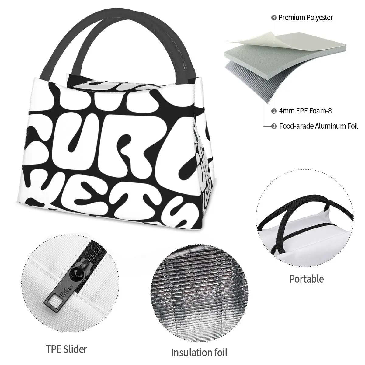 Rip Curl Wetty Land Portable insulation bag for Cooler Food Office Pinic Container