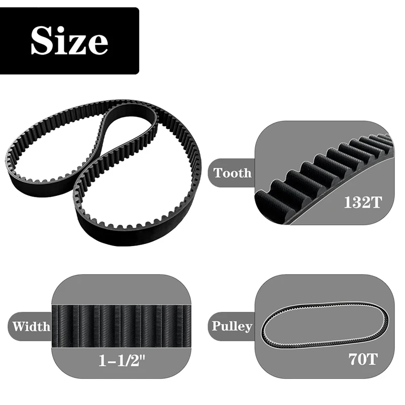 40023-86 Rear Drive Belt Timing Belt Drive Belt Replacement Accessories For