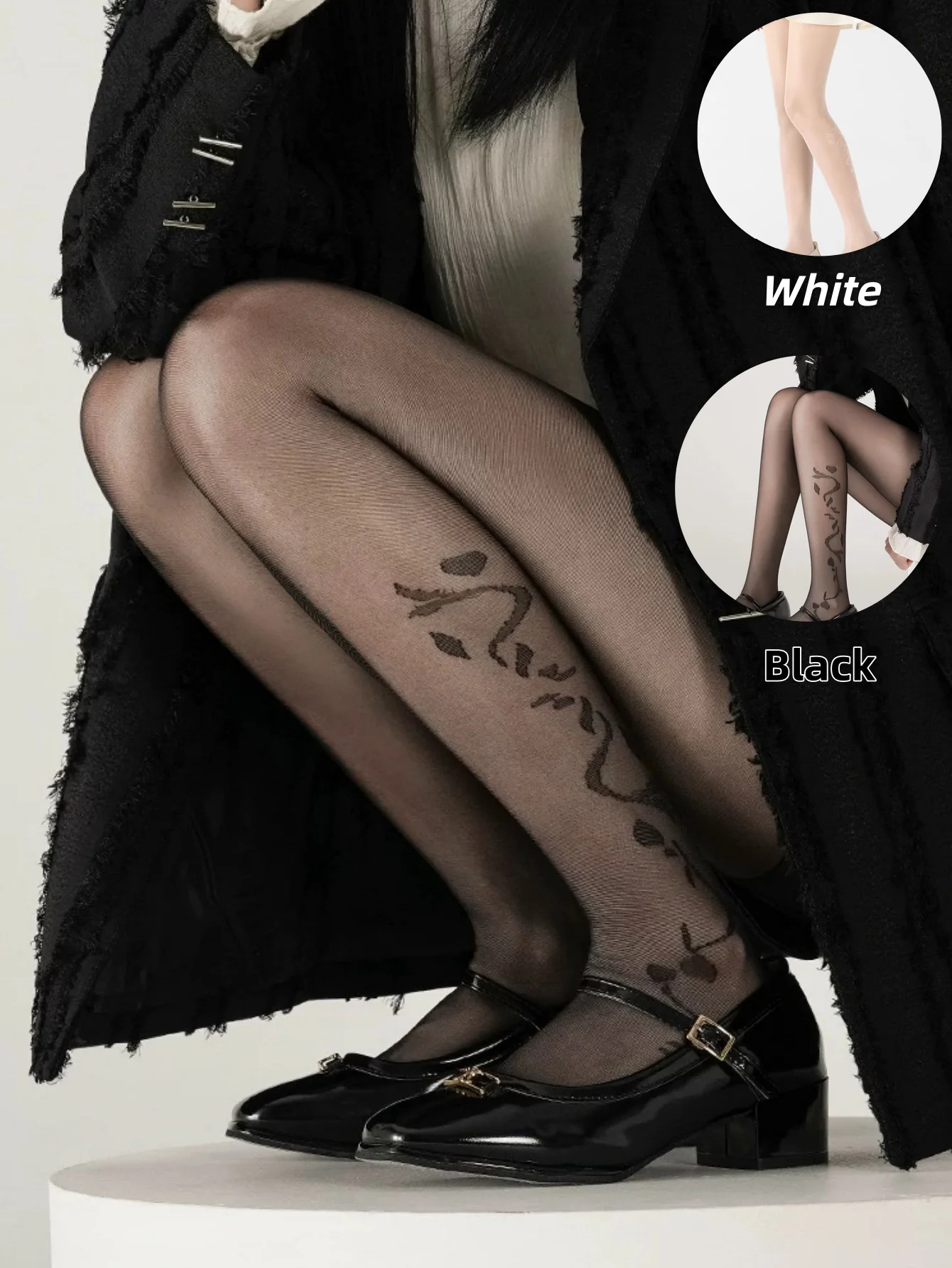 

1 пара женских чулок против зацепления. Высокоэластичные и дышащие для комфорта. Сексуальные и стильные для повседневной носки.