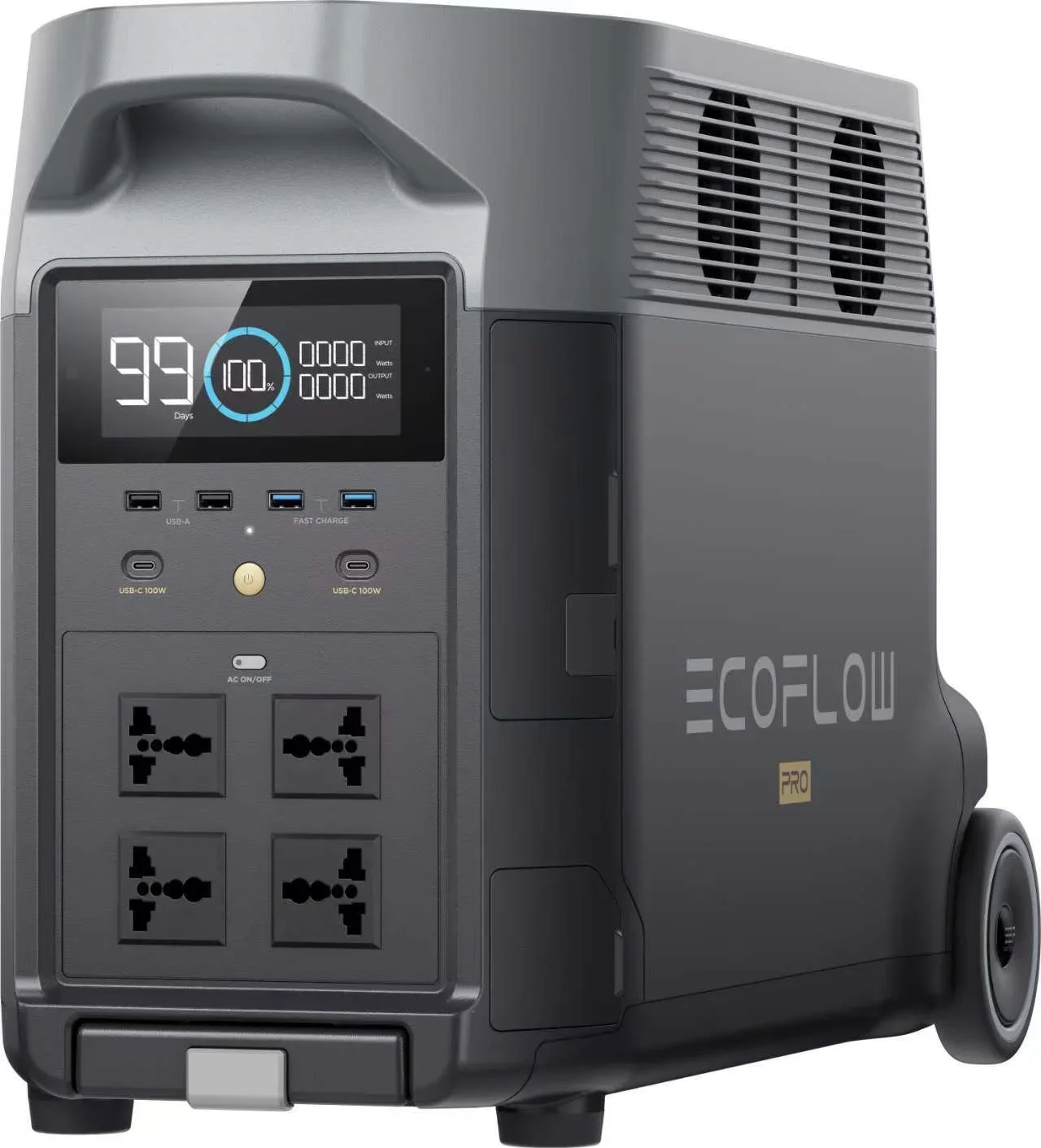 High-Efficiency Deltapro 3600W/3600Wh Solar Portable Power Stations Vehicle Home Energy Storage System Pure Sine Wave MPPT Car