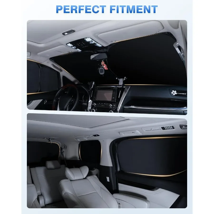 Sunshades for  Kona 2024 2025 2026 Accessories Windshield Sun Shade Side Rear Window Shade Cover Sun Visor Shield Privacy Prote