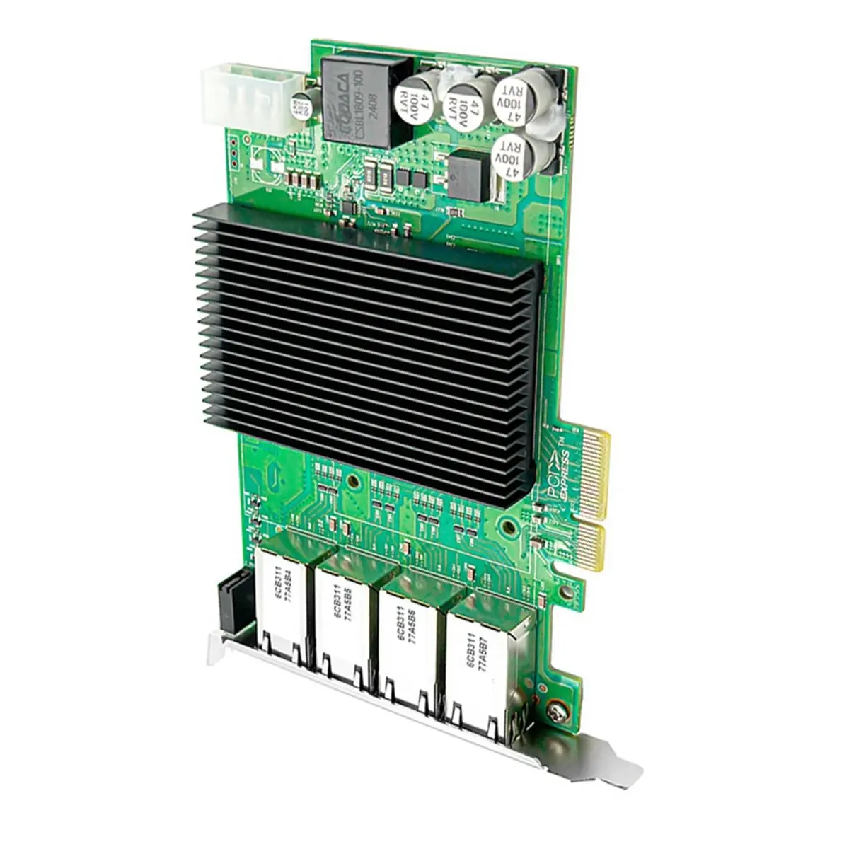 PCIE Gigabit Network Card 4-Port PoE Ethernet Adapter Server PC High-Performance Adapter I350 Wired Network Card