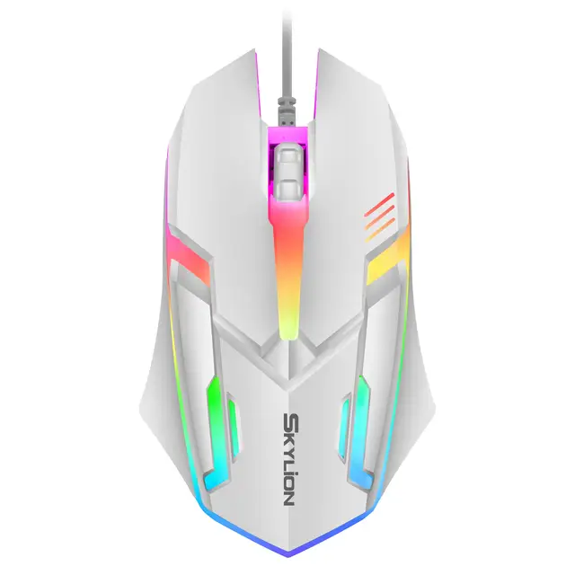 F1 Wired 3 Keys Mouse Colorful Lighting Gaming and Office For