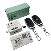 Wireless tuya APP AC 85-240V 433Mhz RF Remote Control Toggle Relay Light Switch with 2 Transmitters