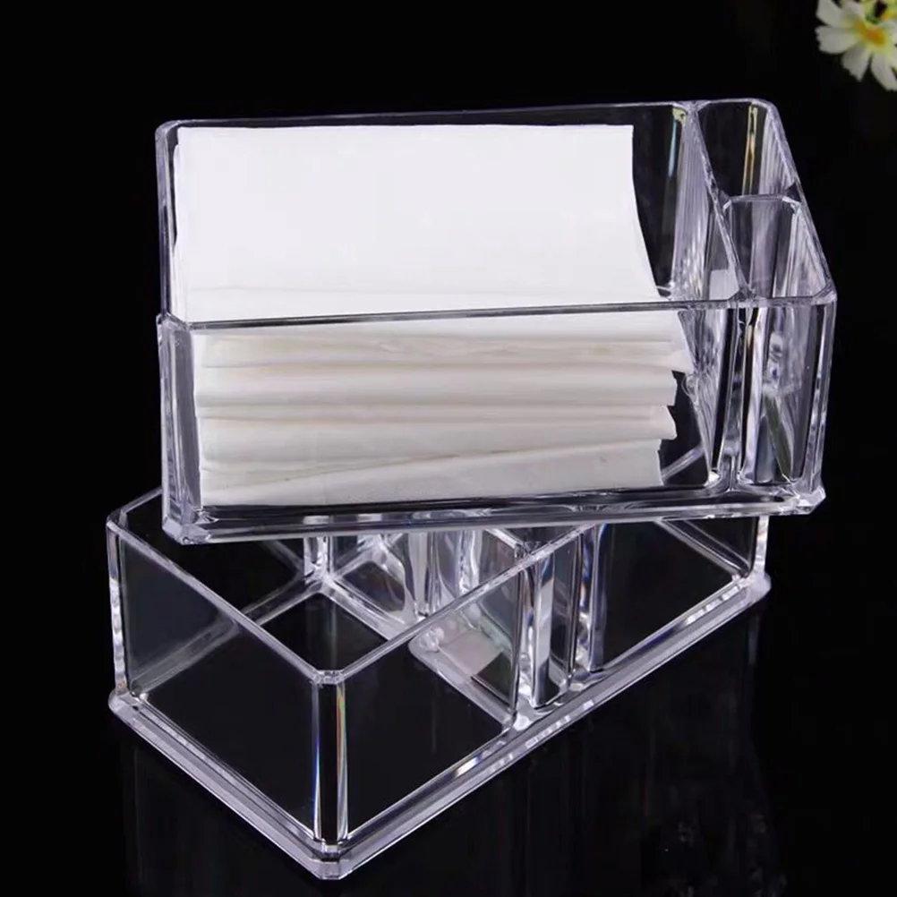 

2pcs Acrylic Napkin Tissue Case Transparent Kitchen Bedroom Home Wear-Resistant Napkin Holder Accessory Storage Box