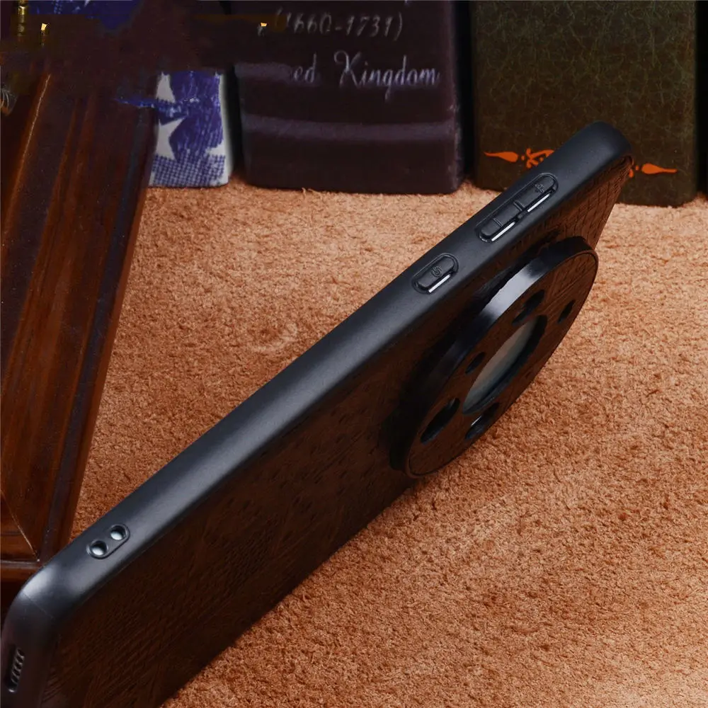 Funda trasera de piel de cocodrilo de piel de vaca Natural de primera calidad para Vivo X200 Ultra X200 Pro X200 cubierta semienvuelta