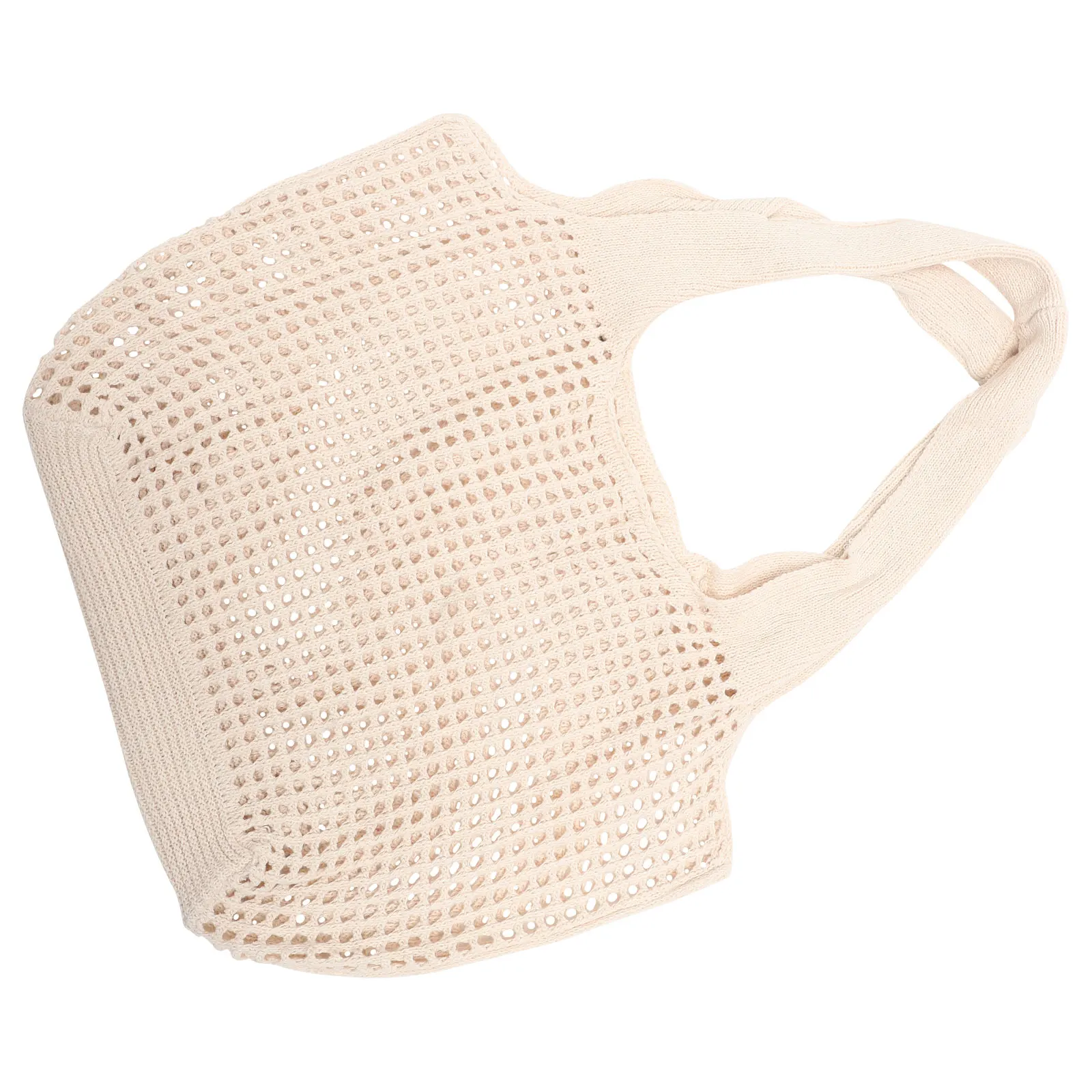 

Hollow Tote Beach Small Bags Polyester Crochet Women Lightweight Fashionable Unique Creative Storage Shopping Travel Convenient