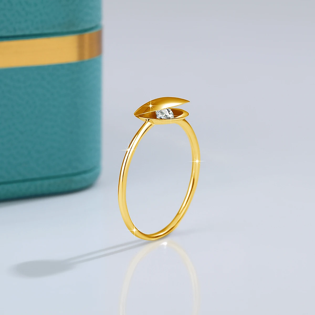 

Clam Shell Moissanite Women's Ring 925 Sterling Silver Unique Rings Wedding Party Trendy Daily Jewelry Accessories Gift