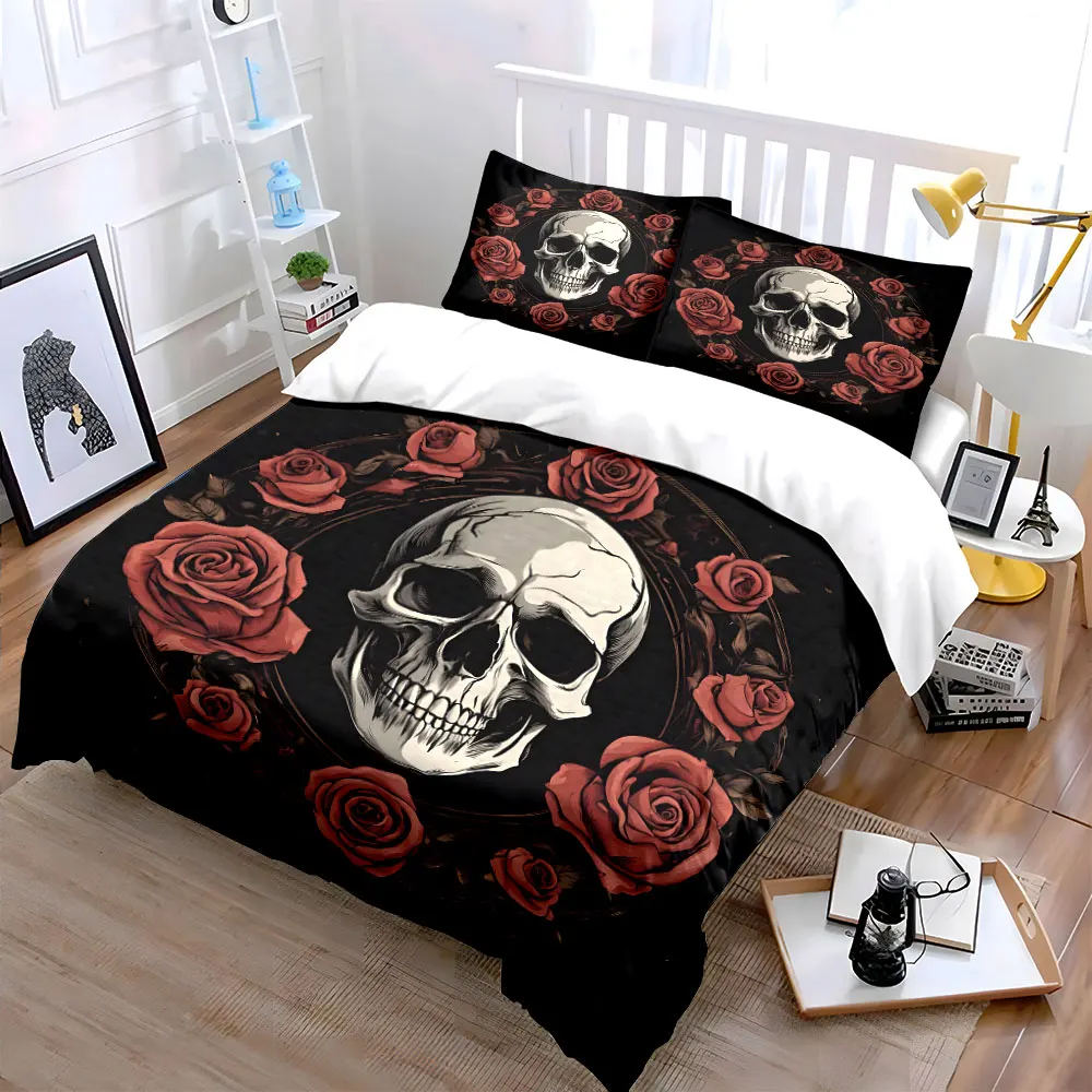 

"Elegant Rose-Themed Three-Piece Set" Exquisite three-piece bedding set gift for kids and adults