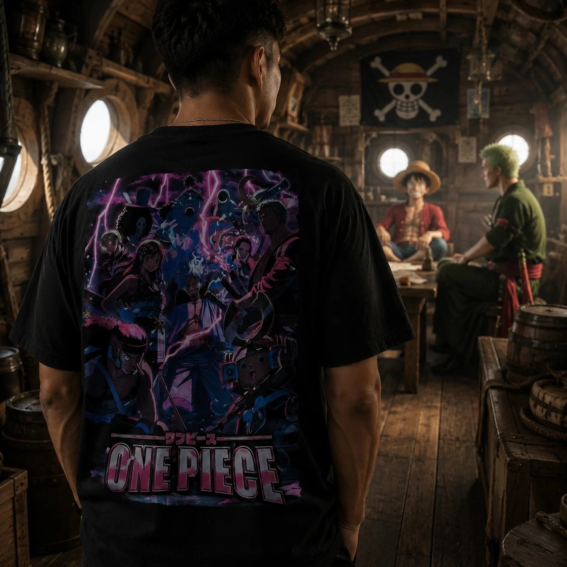 One Piece Anime T Shirt Men Women Cotton Short Sleeve Tee Tops 2026 Summer Luffy Zoro Sanji Graphic Print Streetwear Casual Y2k