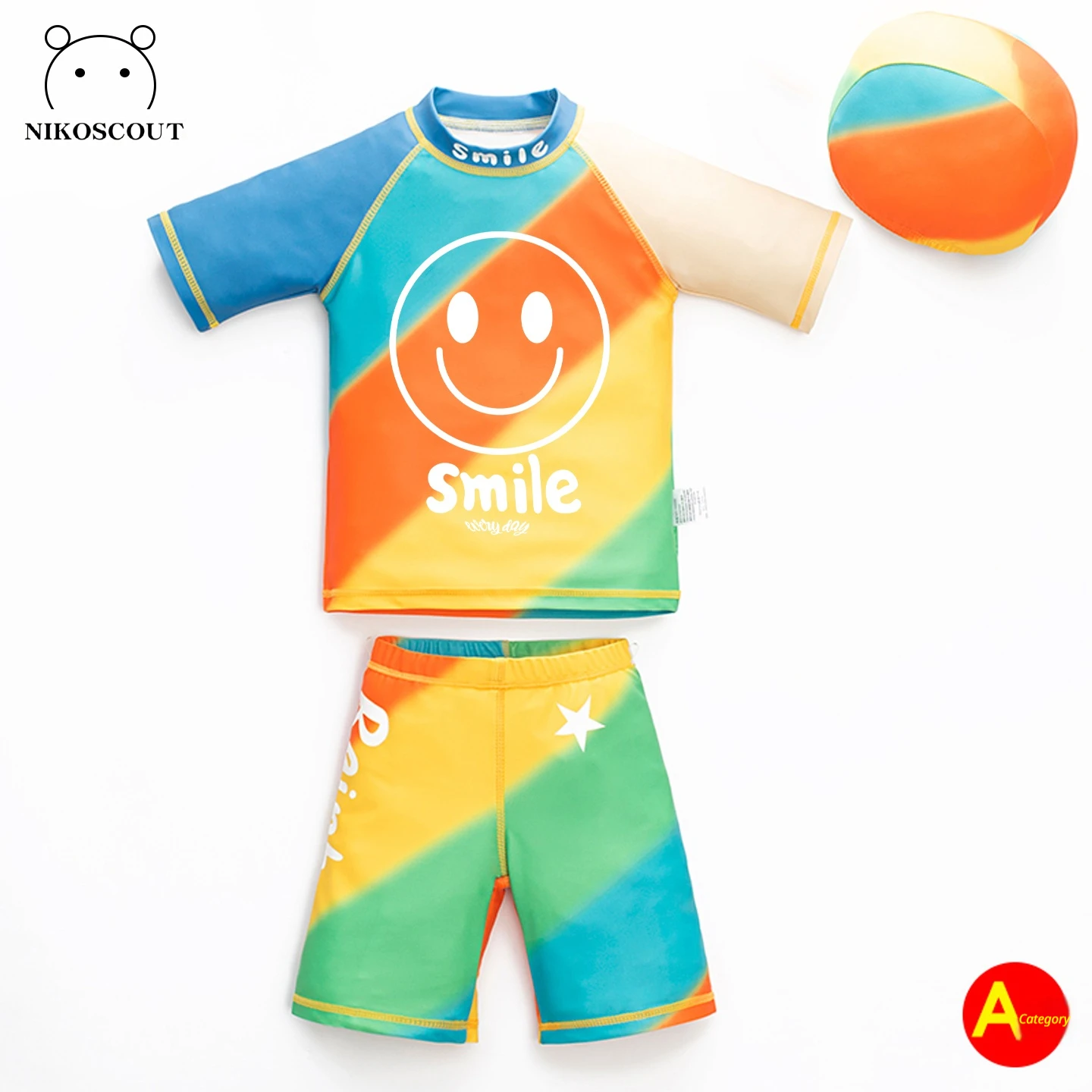 

Baby swimsuit, children's swimsuit, Class A, 2-year-old boy's hot spring quick drying split sunscreen, cute boy and girl swimsui