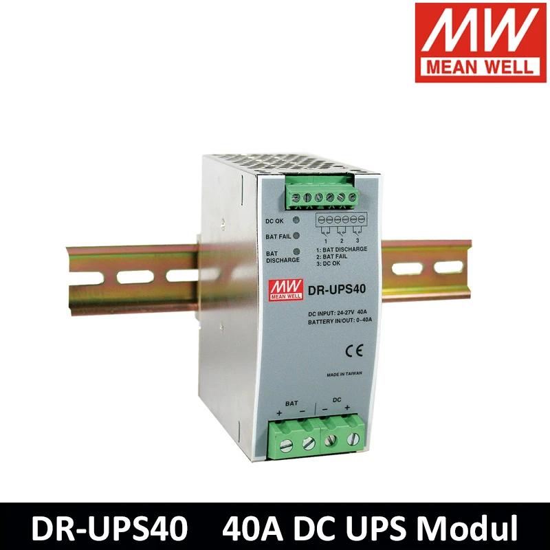 Original Mean Well DR-UPS40 Meanwell 21-29V 40A Supplementary DC UPS DC UPS Module DC-DC single output Switching Power Supply