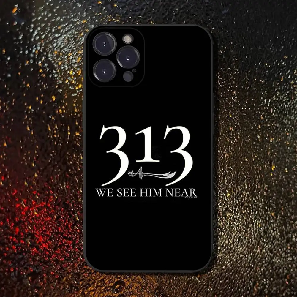 حافظة هاتف إمام هوسي شيا علي لهاتف آيفون 16,15,14,13,12,11 Plus,Pro Max,XS,X,XR,SE,Mini,8,7,غطاء أسود من السيليكون الناعم