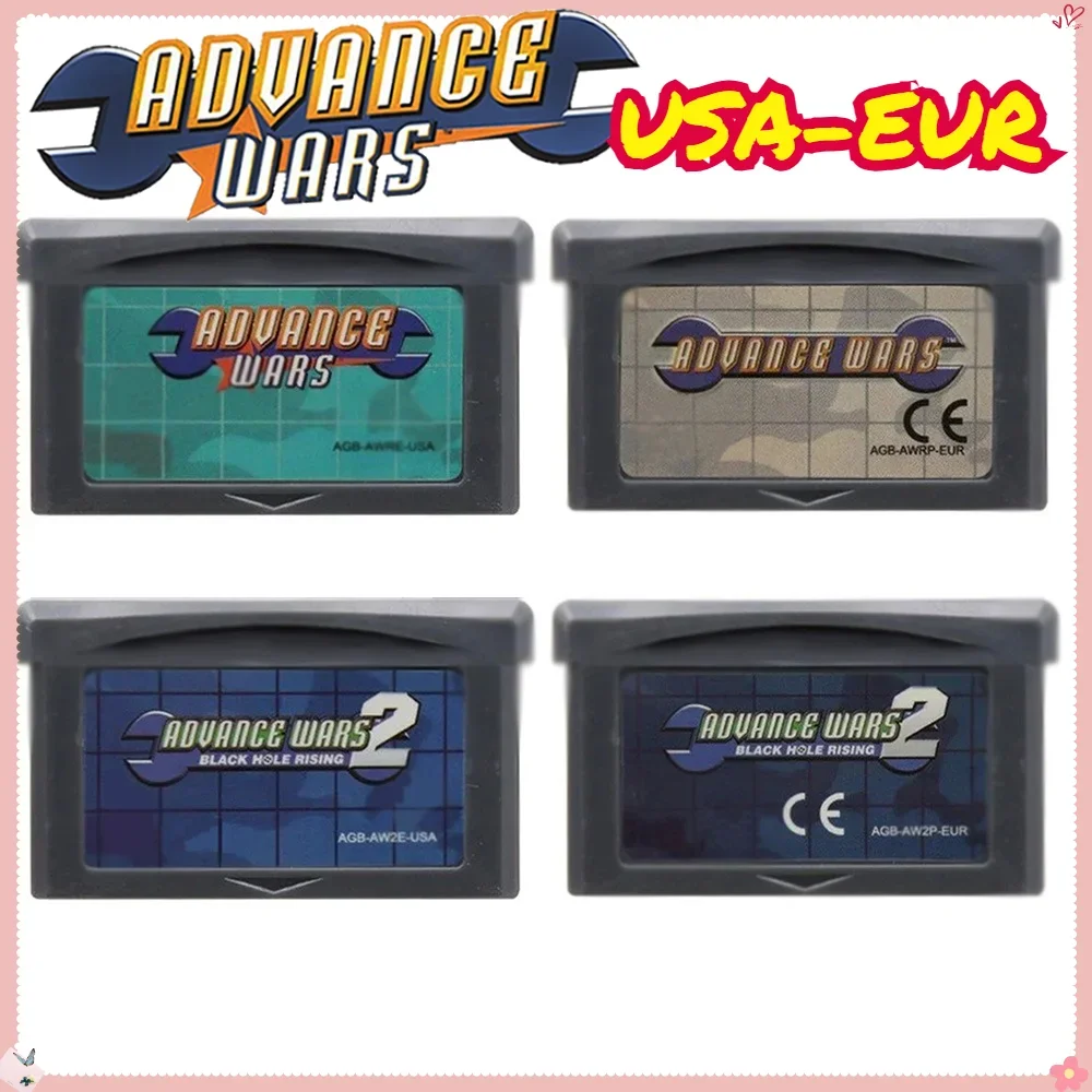Cartridge Advance GBA Game Card Wars Series Advance Wars 2 Black Hole Rising 32 Bit Video Game Console Card
