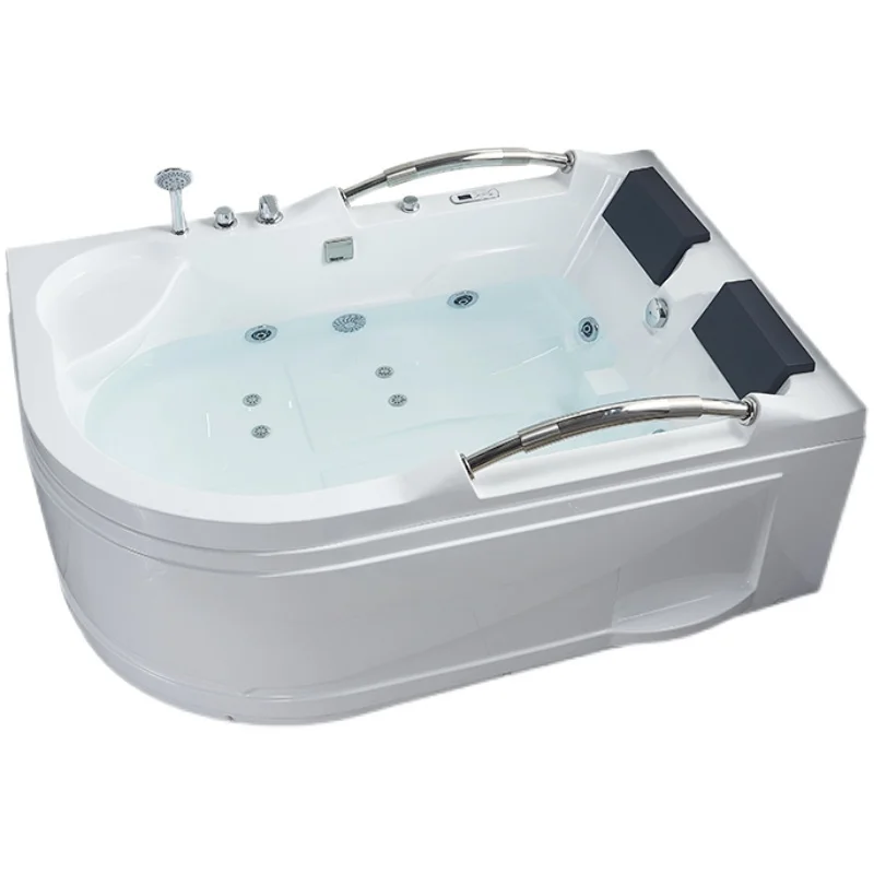 

Домашняя акриловая ванна для взрослых, двойной массаж, раковина с постоянной температурой, ванна с двойным подлокотником