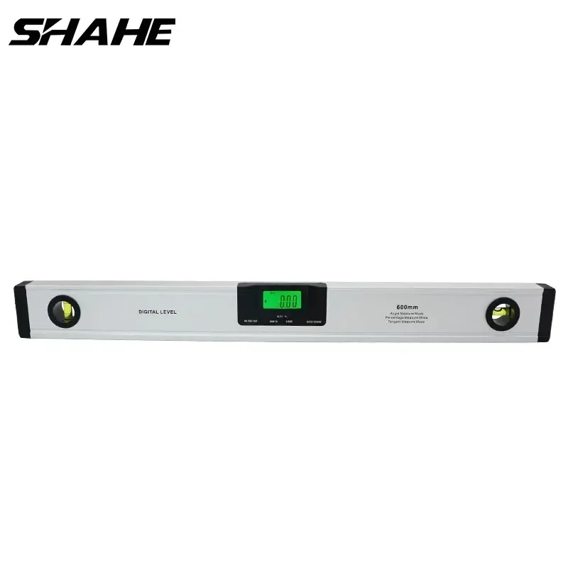 600mm SHAHE Digital Inclinometer Aluminum Spirit Level With Internal Magnets 360° Digital Angle Finder Optional Laser Line