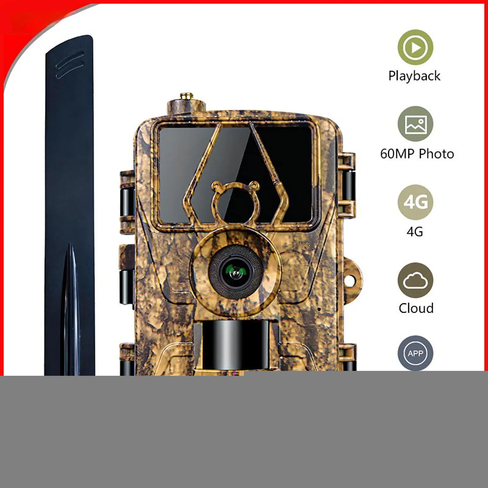 Outdoor Trail Camera Compact Tracking Camera for Wildlife Backpacking Yard