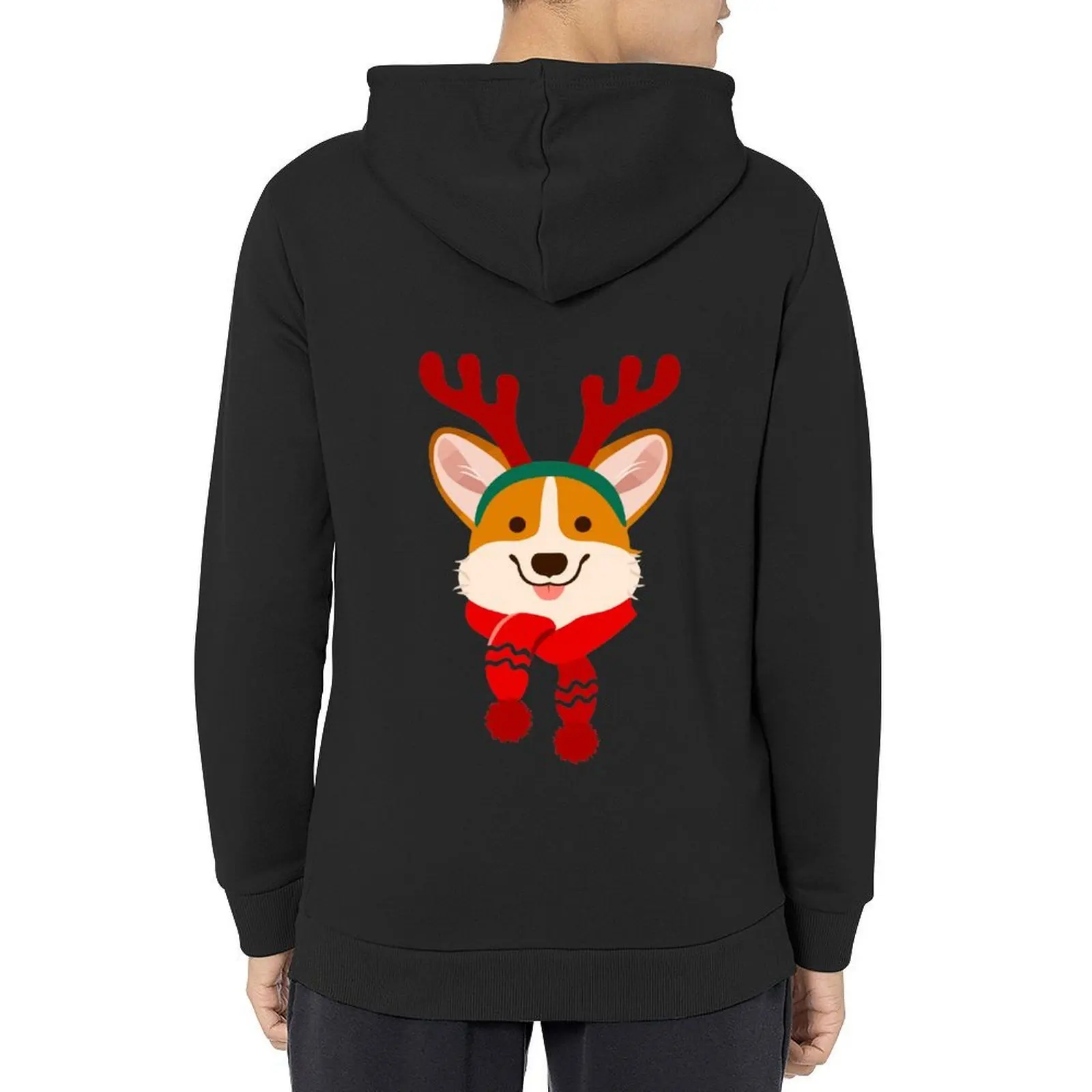 

CORGI REINDEER CHRISTMAS PAJAMAS GIFTS Hoodie men's sweat-shirt mens designer clothes men's coat men clothes hoodie oversize