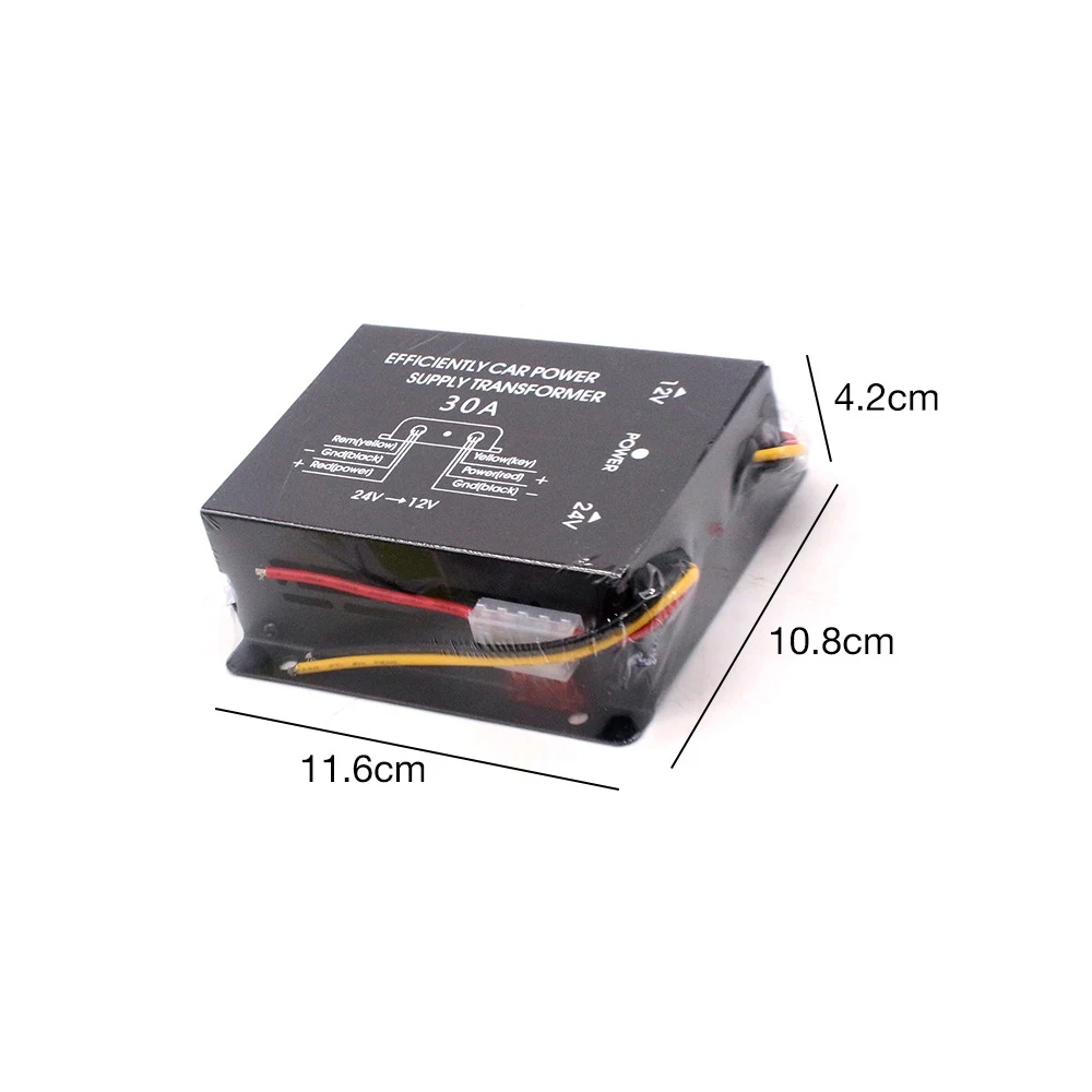 Car Power Supply Step-Down Transformer 24V To 12V Converter 10A 15A 20A 30A Output With Memory Power High To Low Inverter