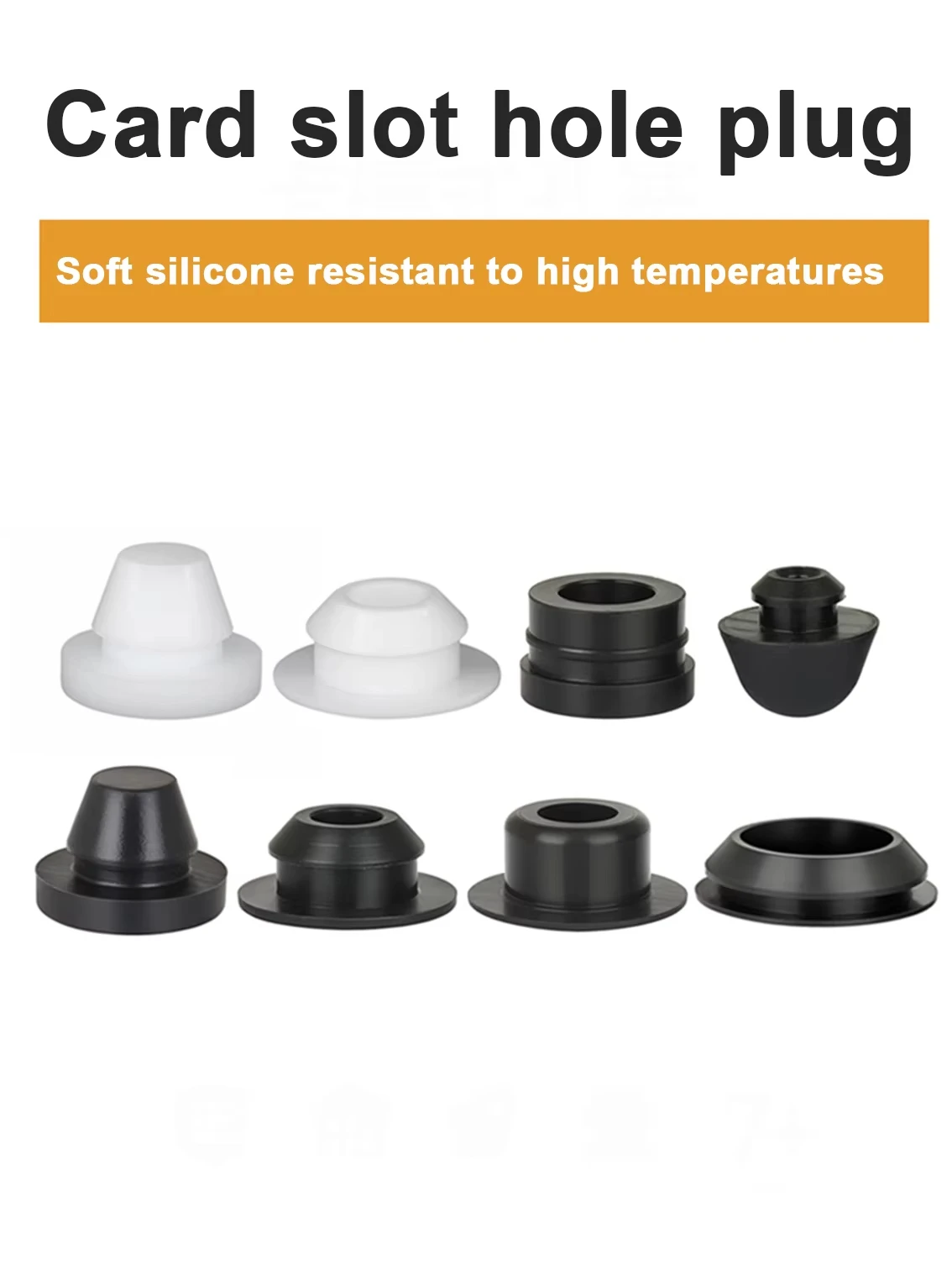 20-50Pcs 3/3.5/4/4.5-8mm Conical Snap-on Silicone Rubber T-Type Plug Blanking End Caps Tube Inserts Bung Proof High Temperature