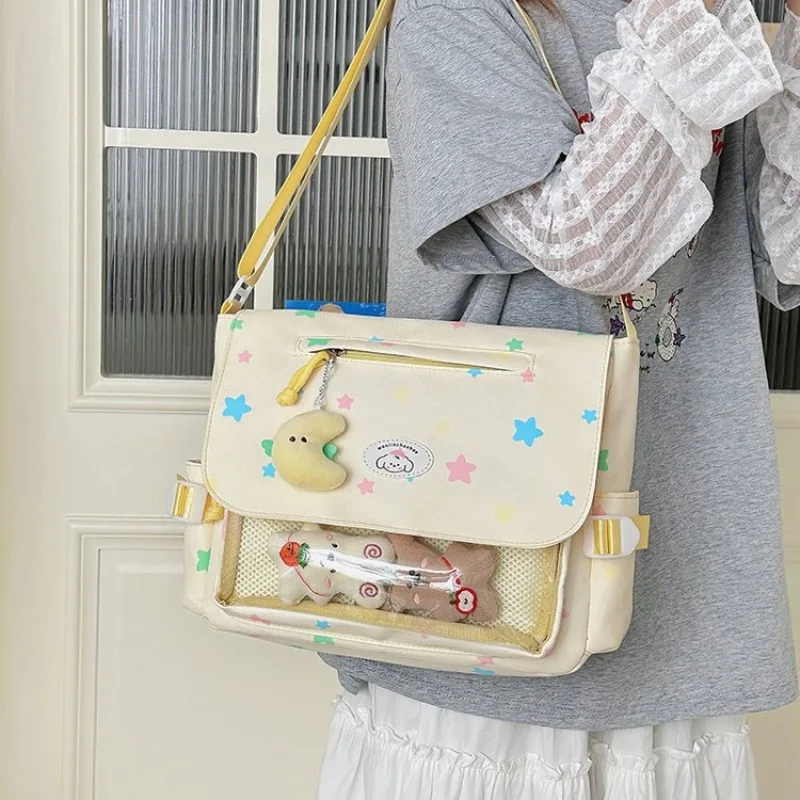 Star Print Ita Shoulder Lightweighte Bags Woman Crossbady Bag Sweet Girl Bolso Student Sac Femme Square Bolsos De Mujer